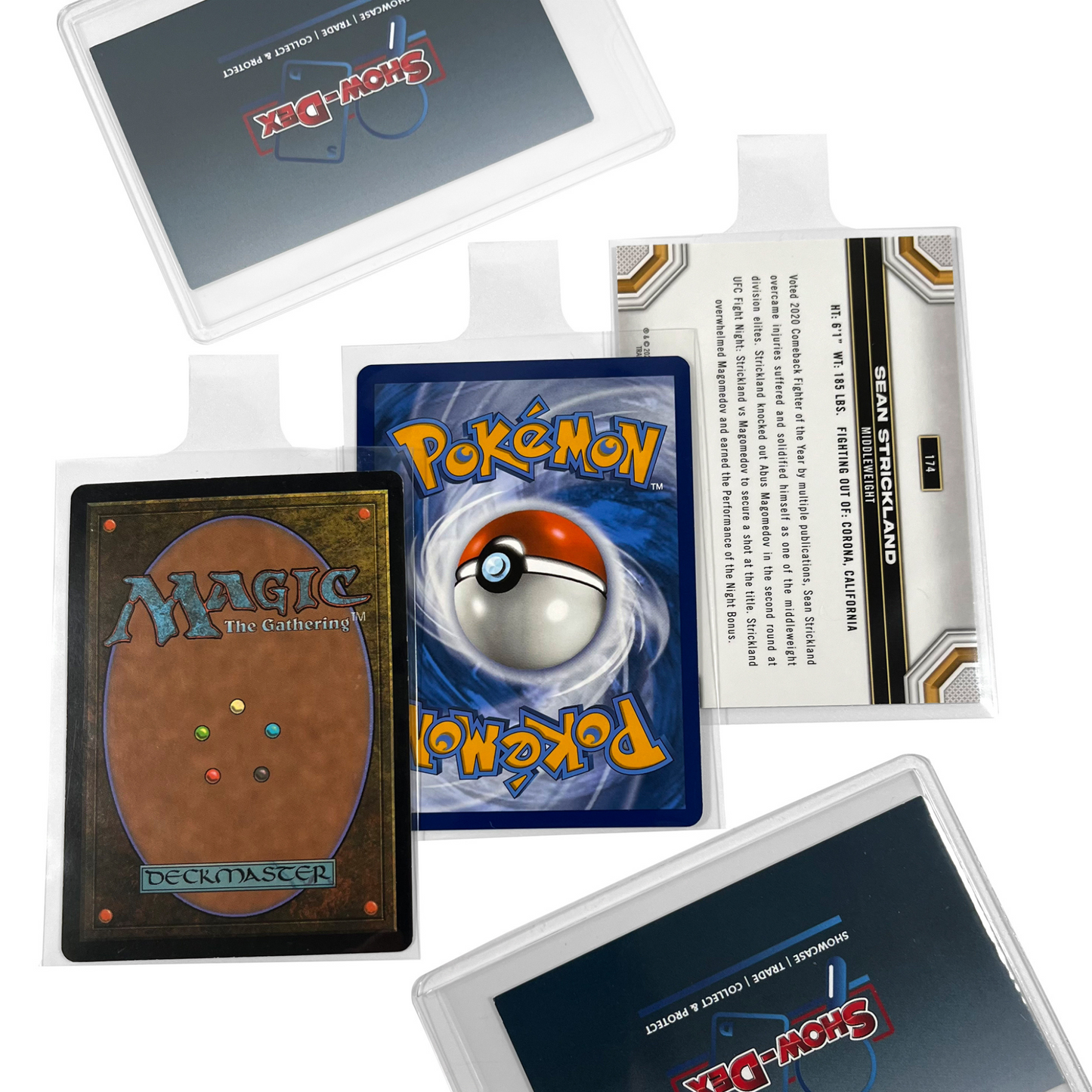 Show-Dex 100 Toploaders & Pull Tab Card Sleeves