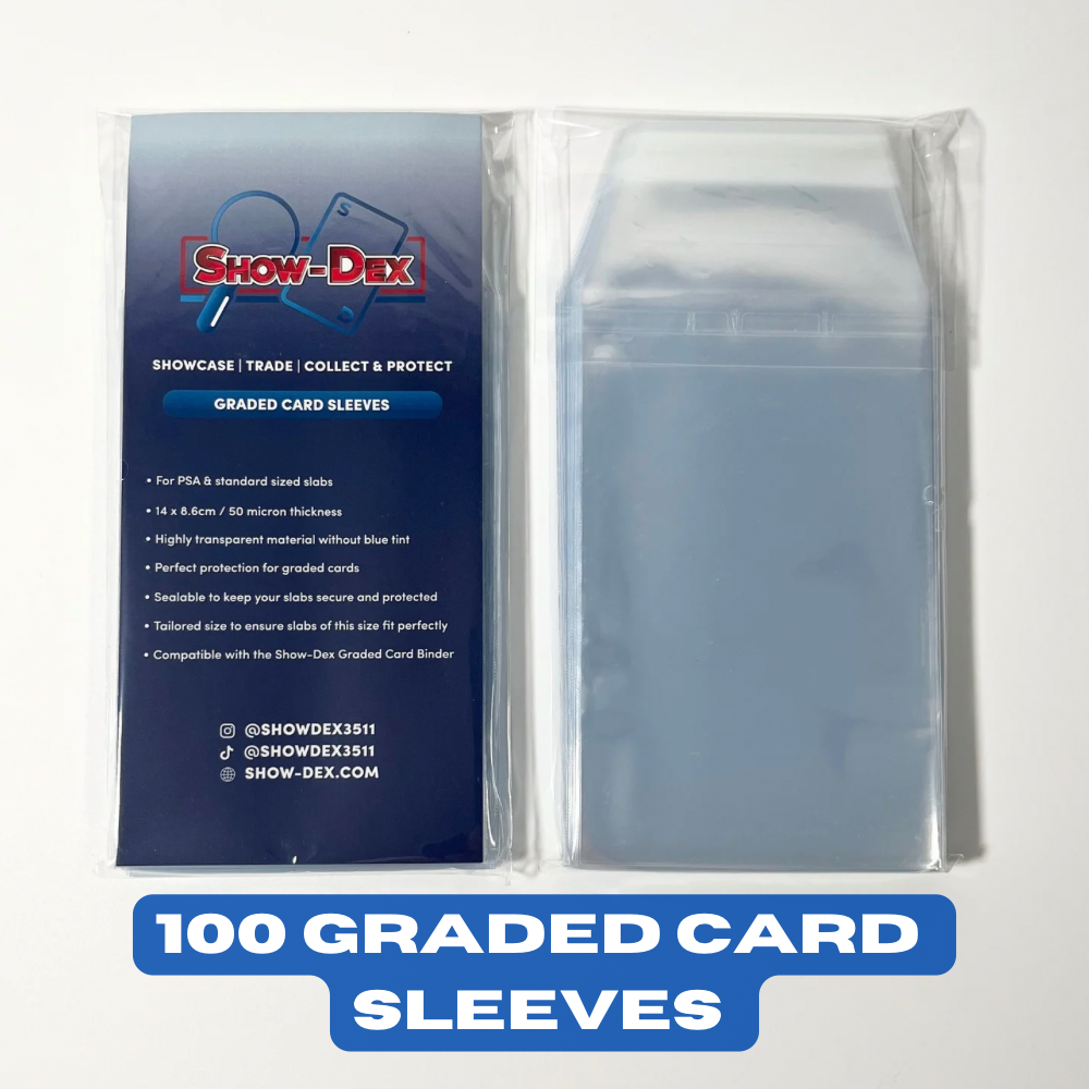 Show-Dex Graded Card Sleeves - 100 Pack Show-Dex Graded Card Sleeves - 100 Pack