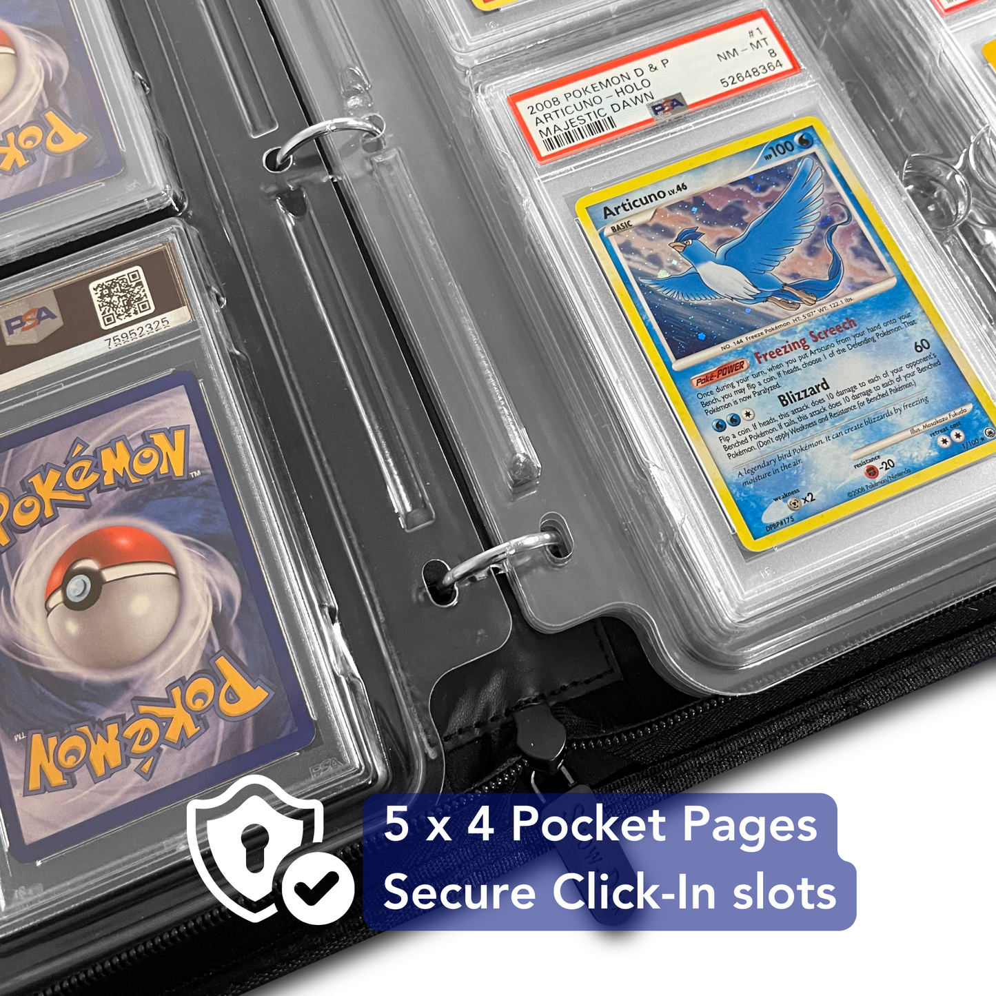 Show-Dex Graded Card Zip Binder & Pages