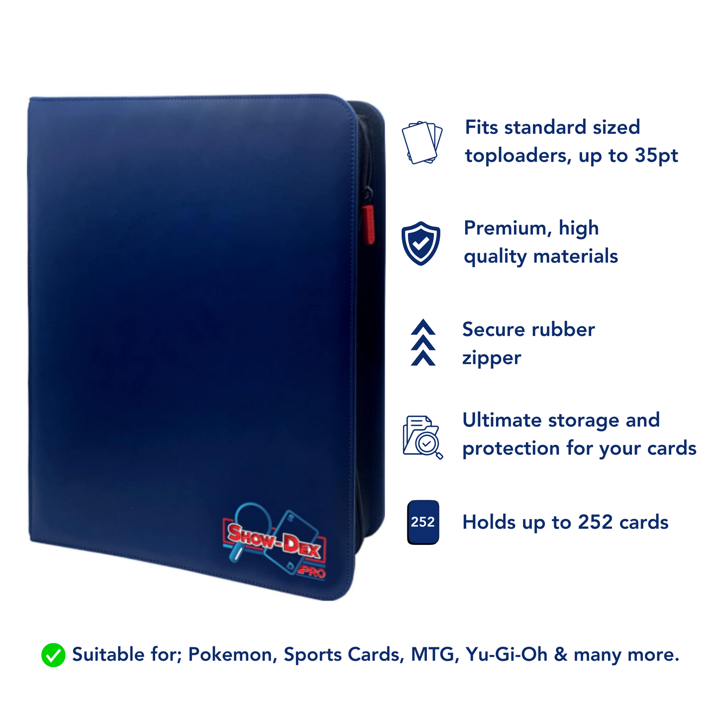 Show-Dex Pro Premium Toploader Binder 9-Pocket