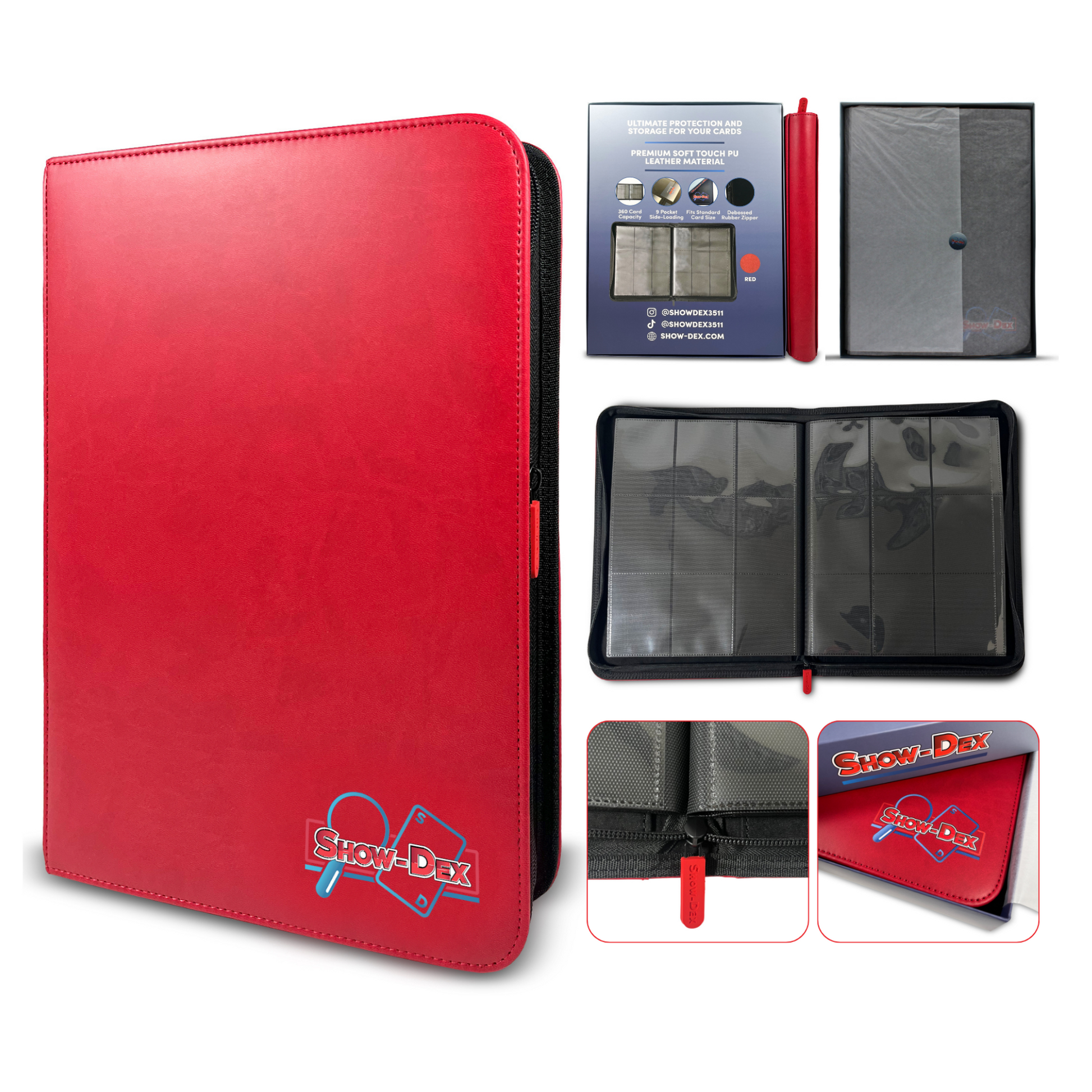 dex card binder Show-Dex Premium 9-Pocket Trading Card Binder
