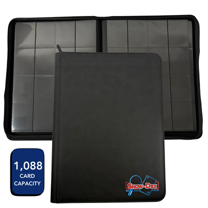 Show-Dex 16 Pocket Trading Card Zip Binder 1,088 Card Capacity