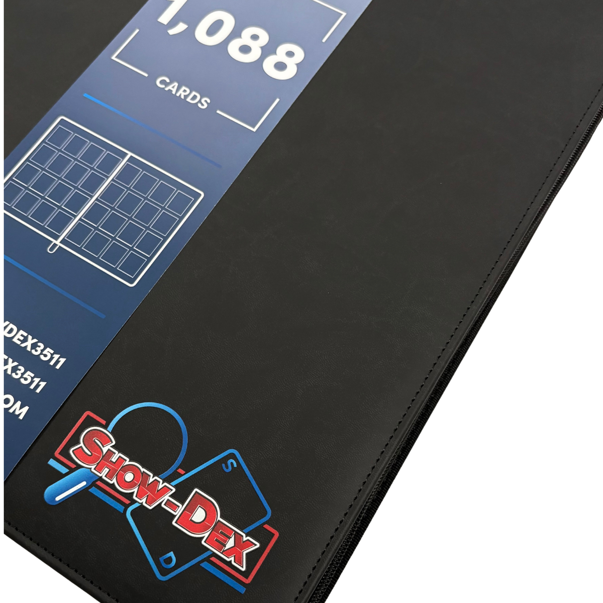 Show-Dex 16 Pocket Trading Card Zip Binder 1,088 Card Capacity