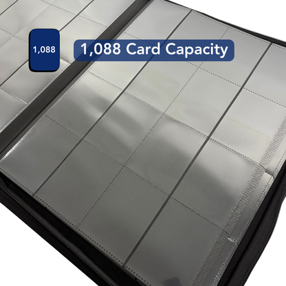 Show-Dex 16 Pocket Trading Card Zip Binder 1,088 Card Capacity