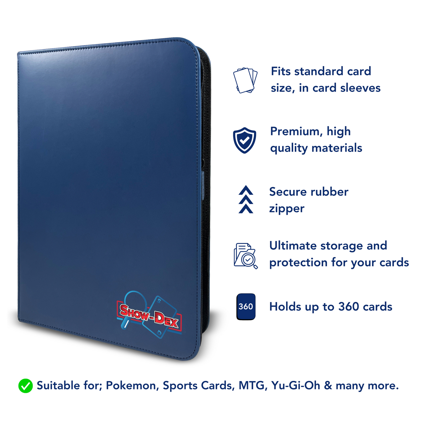 Show-Dex Premium 9-Pocket Trading Card Binder