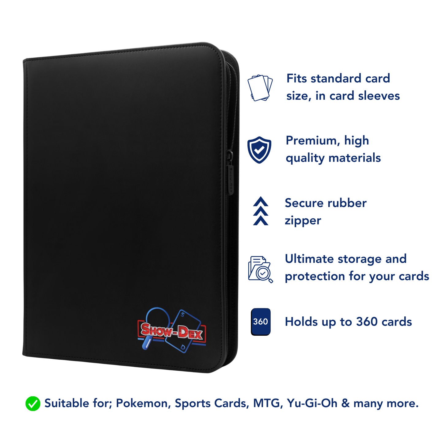 Show-Dex Premium 9-Pocket Trading Card Binder