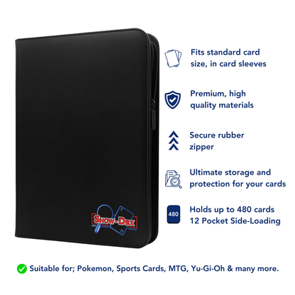 Show-Dex Premium 12-Pocket Trading Card Binder