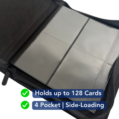 Show-Dex Premium Toploader Binder 4 Pocket - Holds 128 Cards