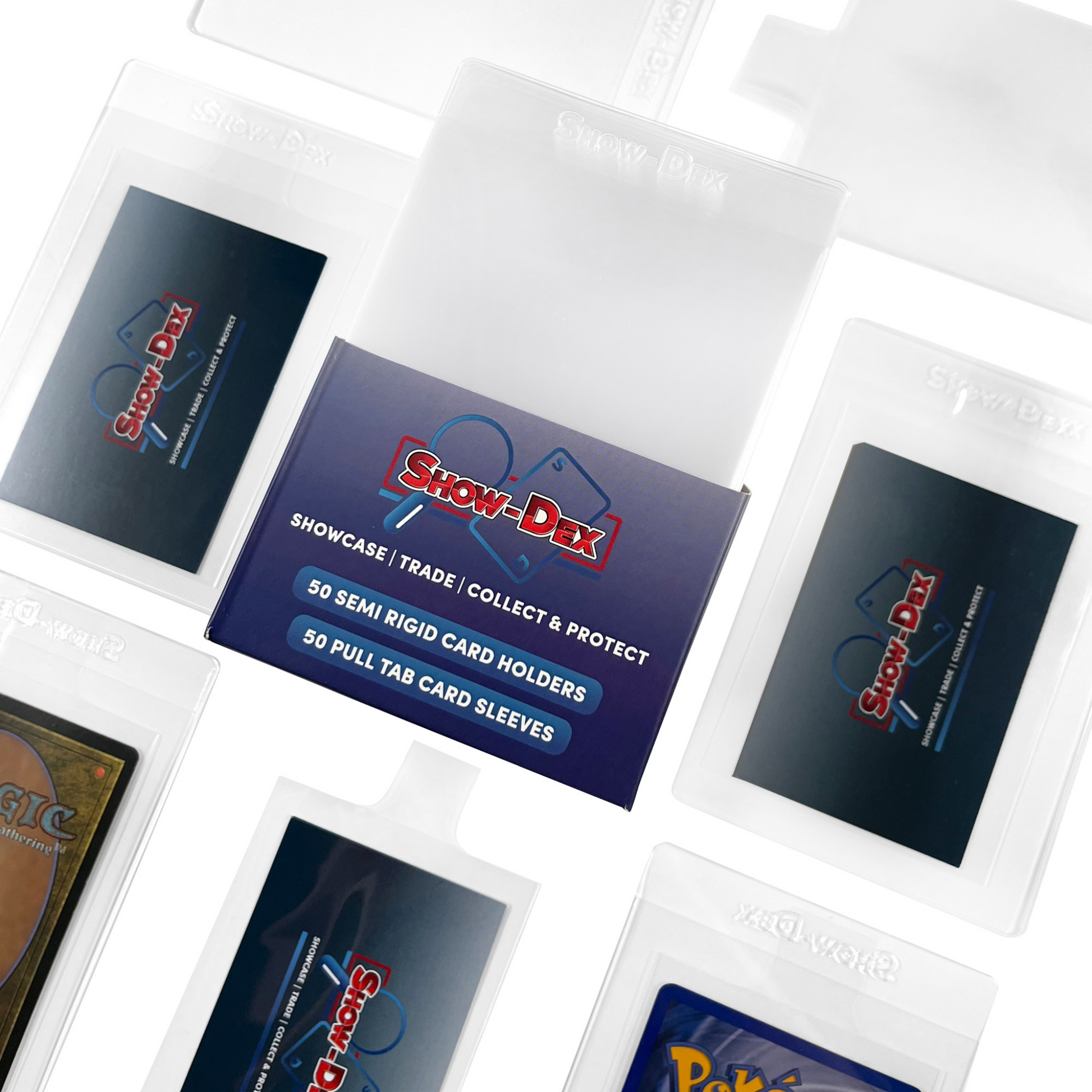 Show-Dex 50 Semi Rigids & Pull Tab Sleeves Show-Dex 50 Semi Rigids & Pull Tab Sleeves