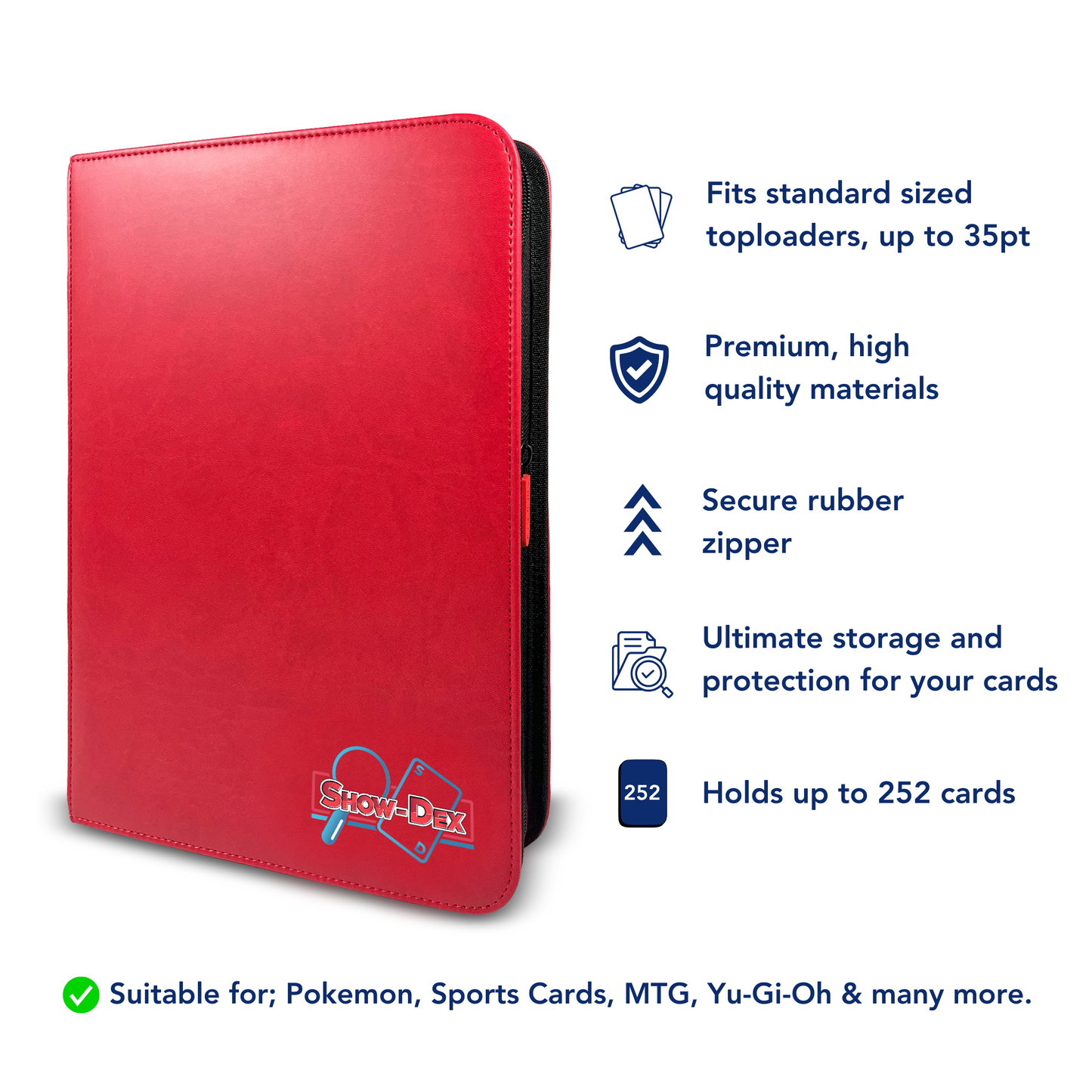 Show-Dex Pro Premium Toploader Binder 9-Pocket