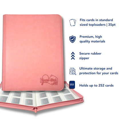 Show-Dex Premium Toploader Binder 9 Pocket - Holds 252 Cards